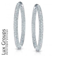 Crivelli earrings, white gold, diamonds