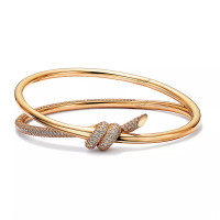 Tiffany Knot bracelet, yellow gold, diamonds Tiffany Knot bracelet, yellow gold, diamonds