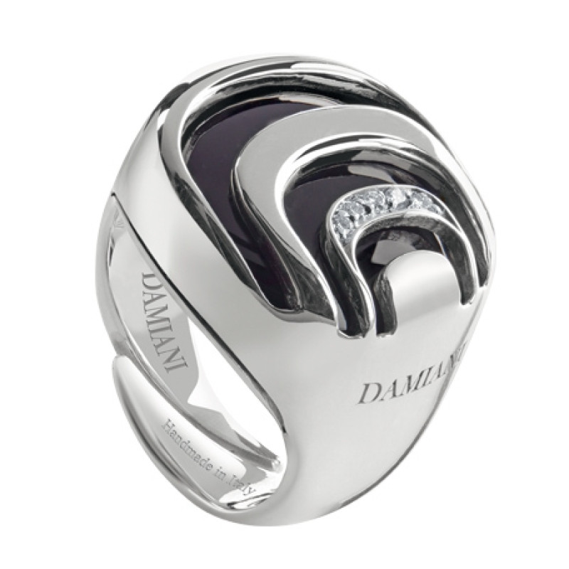 Zestaw Damiani Damianissima, srebro, diamenty, onyks Zestaw Damiani Damianissima, srebro, diamenty, onyks