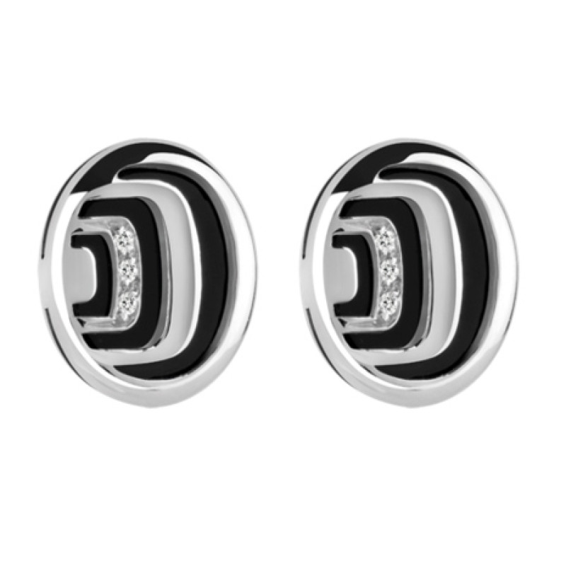 Zestaw Damiani Damianissima, srebro, diamenty, onyks Zestaw Damiani Damianissima, srebro, diamenty, onyks