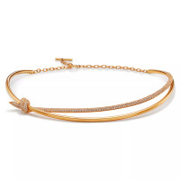 Tiffany Knot necklace, yellow gold, diamonds Tiffany Knot necklace, yellow gold, diamonds