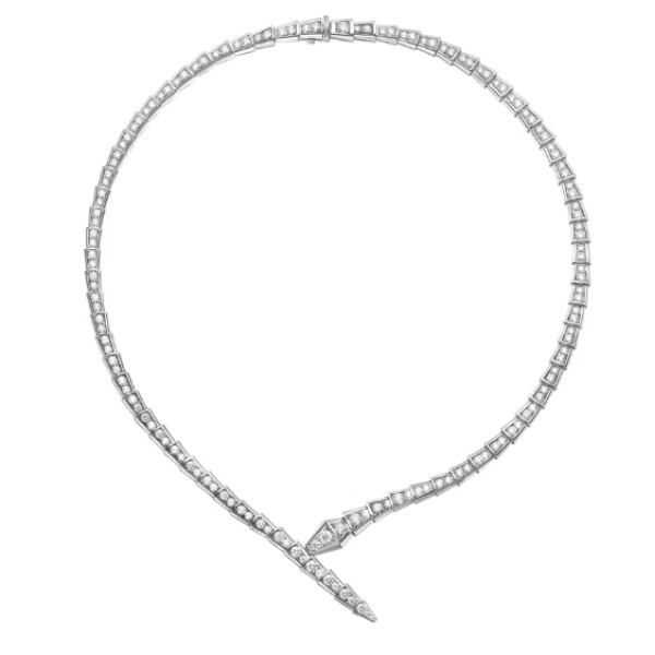 Naszyjnik Bvlgari Serpenti Viper, białe złoto, diamenty Naszyjnik Bvlgari Serpenti Viper, białe złoto, diamenty