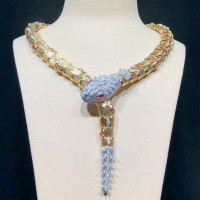 Bvlgari Serpenti necklace, yellow gold, diamonds, rubies Bvlgari Serpenti necklace, yellow gold, diamonds, rubies