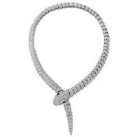Bvlgari SERPENTI SNAKE necklace, white gold, diamonds Bvlgari SERPENTI SNAKE necklace, white gold, diamonds