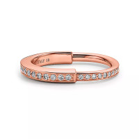 Tiffany Lock ring, pink gold, diamonds Tiffany Lock ring, pink gold, diamonds