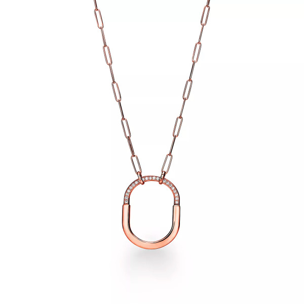 Tiffany Lock pendant, rose gold and diamonds Tiffany Lock pendant, rose gold and diamonds