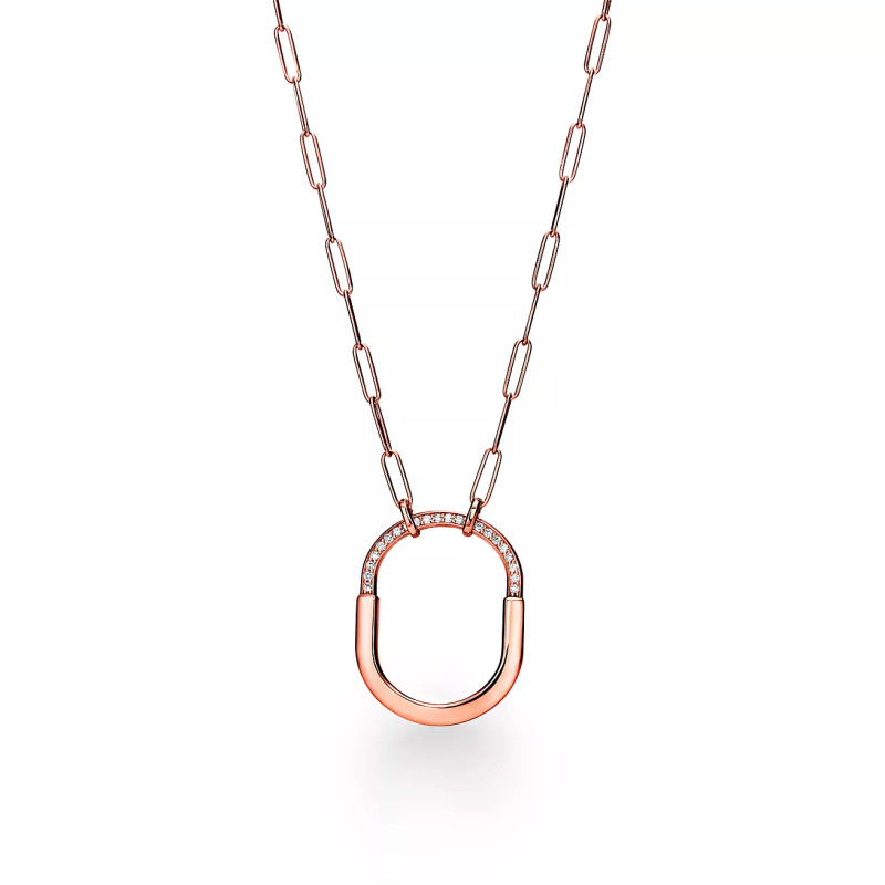 Tiffany Lock pendant, rose gold and diamonds Tiffany Lock pendant, rose gold and diamonds