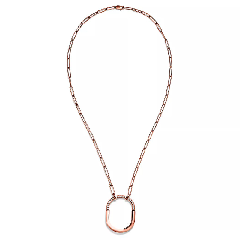 Tiffany Lock pendant, rose gold and diamonds Tiffany Lock pendant, rose gold and diamonds