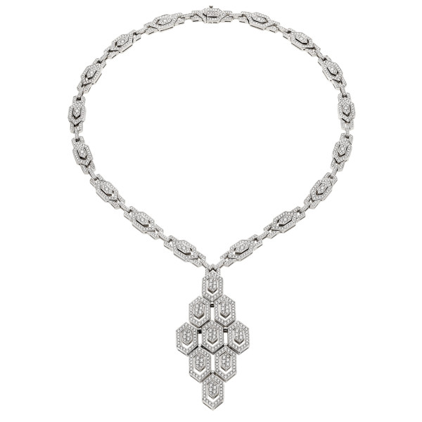Bvlgari Serpenti necklace, white gold, diamonds Bvlgari Serpenti necklace, white gold, diamonds