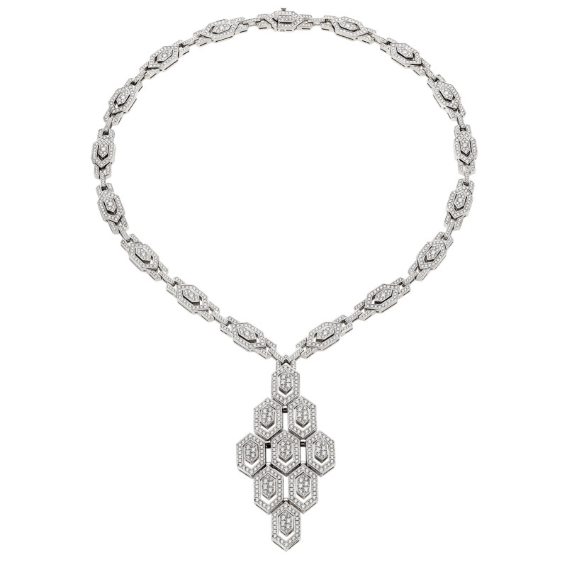 Bvlgari Serpenti necklace, white gold, diamonds Bvlgari Serpenti necklace, white gold, diamonds