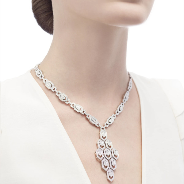 Bvlgari Serpenti necklace, white gold, diamonds Bvlgari Serpenti necklace, white gold, diamonds