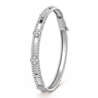 Van Cleef & Arpels Perlee bracelet, white gold, diamonds Van Cleef & Arpels Perlee bracelet, white gold, diamonds
