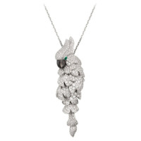 Cartier Les Oiseaux Liberes Parrot pendant, white gold, diamonds Cartier Les Oiseaux Liberes Parrot pendant, white gold, diamonds