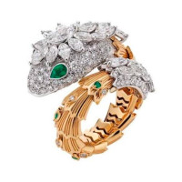 Bvlgari Serpenti ring, pink gold, diamonds Bvlgari Serpenti ring, pink gold, diamonds