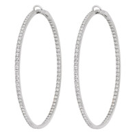 CRIVELLI earrings, white gold, diamonds