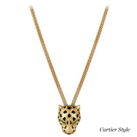 Panthere de Cartier necklace, yellow gold, diamonds, onyx Panthere de Cartier necklace, yellow gold, diamonds, onyx