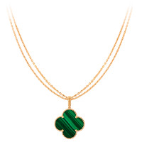 Van Cleef & Arpels Magic Alhambra long necklace, yellow gold, malachite Van Cleef & Arpels Magic Alhambra long necklace, yellow gold, malachite