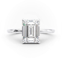 Ring, white gold, laboratory diamond 3.04ct Ring, white gold, laboratory diamond 3.04ct