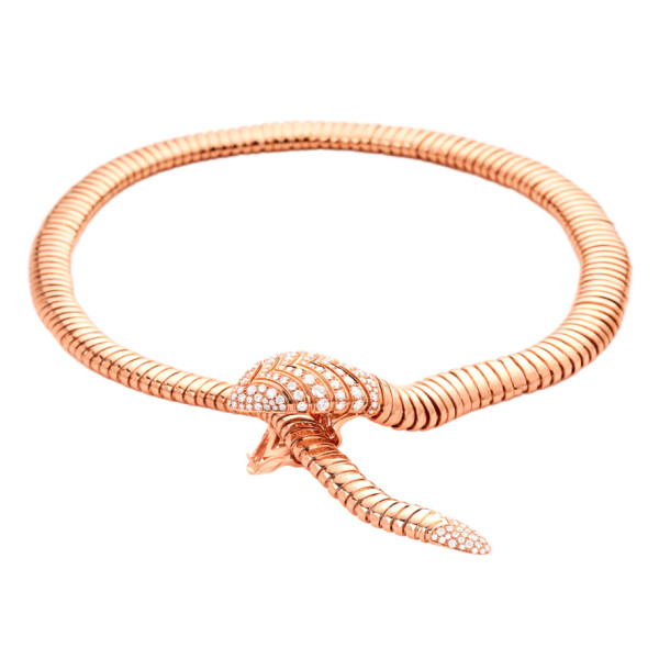 Bvlgari Serpenti necklace, rose gold, diamonds Bvlgari Serpenti necklace, rose gold, diamonds